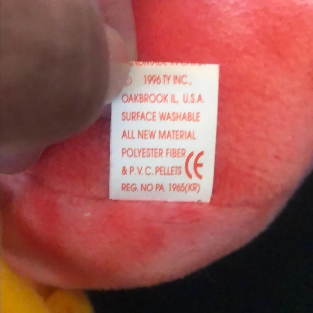Ty Red and Yellow Plush Rooster